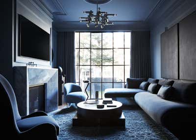  Eclectic French Family Home Living Room. city storm by Crystal Sinclair Designs.