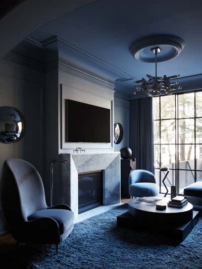  French Family Home Living Room. city storm by Crystal Sinclair Designs.