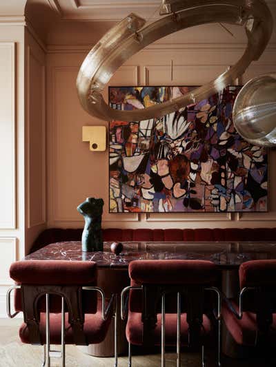  Eclectic Dining Room. city storm by Crystal Sinclair Designs.