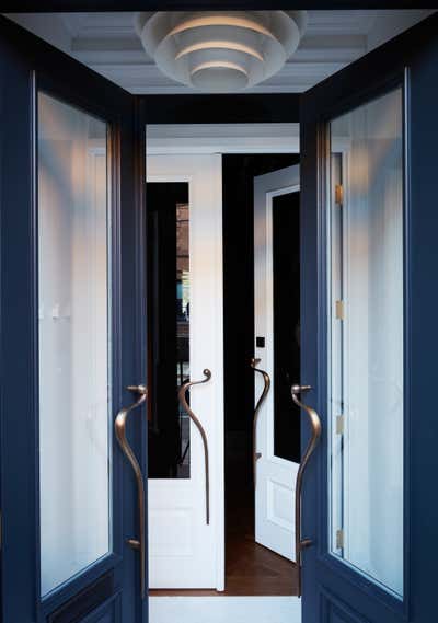  Transitional Entry and Hall. city storm by Crystal Sinclair Designs.