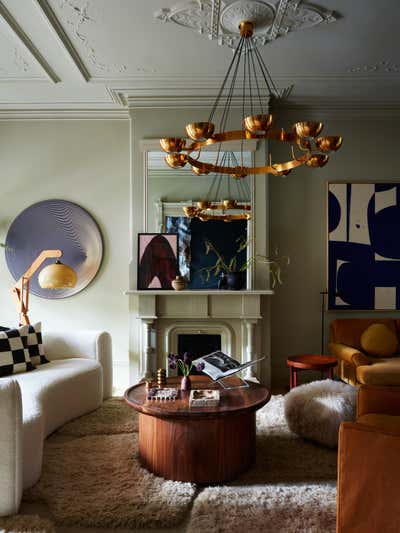  Eclectic Living Room. mid-century modern in brooklyn by Crystal Sinclair Designs.