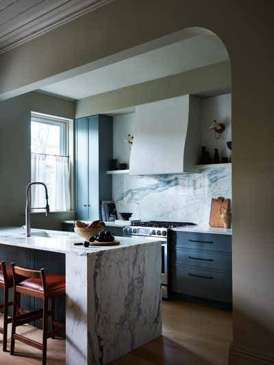  Mid-Century Modern Transitional Contemporary Family Home Kitchen. mid-century modern in brooklyn by Crystal Sinclair Designs.