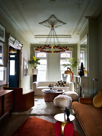  Eclectic Living Room. mid-century modern in brooklyn by Crystal Sinclair Designs.