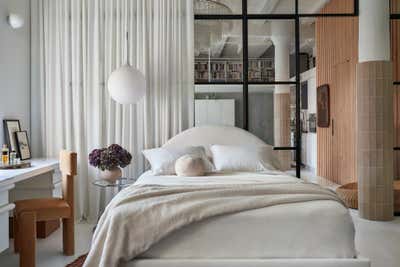  French Family Home Bedroom. dumbo loft by Crystal Sinclair Designs.