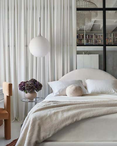  French Family Home Bedroom. dumbo loft by Crystal Sinclair Designs.