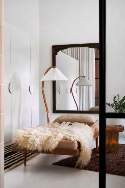  Industrial Bedroom. dumbo loft by Crystal Sinclair Designs.