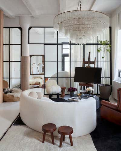  Transitional Living Room. dumbo loft by Crystal Sinclair Designs.