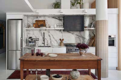  Contemporary Transitional Family Home Kitchen. dumbo loft by Crystal Sinclair Designs.
