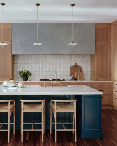  Farmhouse Family Home Kitchen. transitional modern blend by Crystal Sinclair Designs.