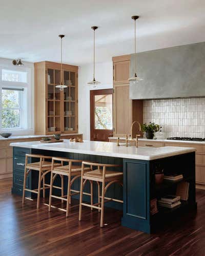  Farmhouse Family Home Kitchen. transitional modern blend by Crystal Sinclair Designs.