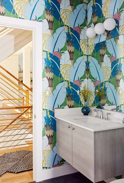 Tropical Family Home Bathroom. East Hampton by Hyphen & Co..
