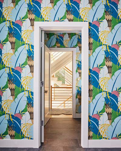  Tropical Entry and Hall. East Hampton by Hyphen & Co..
