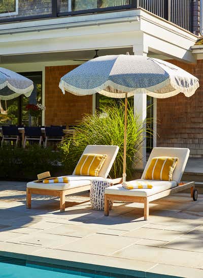  Beach Style Family Home Patio and Deck. East Hampton by Hyphen & Co..