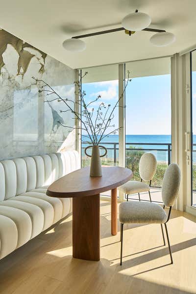  Contemporary Apartment Dining Room. Palm Beach  by Vanessa Rome Interiors.