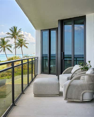  Contemporary Apartment Exterior. Palm Beach  by Vanessa Rome Interiors.