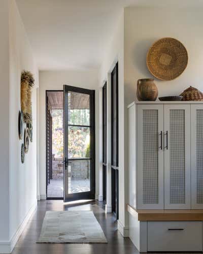  Farmhouse Bohemian Family Home Entry and Hall. Martis Camp Mountain Home by ABD STUDIO.