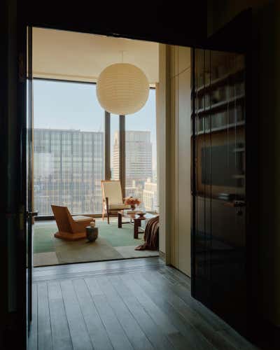  Craftsman Living Room. Steinway Tower  by Studio Zuchowicki, LLC.