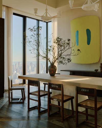  Craftsman Apartment Dining Room. Steinway Tower  by Studio Zuchowicki, LLC.