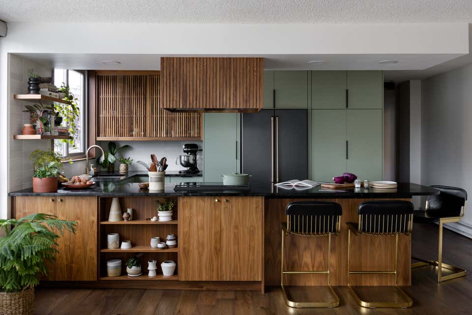 Midcentury Condo Kitchen & Bar by The Residency Bureau | 1stDibs