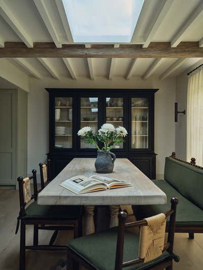  English Country Dining Room. Wiltshire Farmhouse by Blank-Slate Studio.