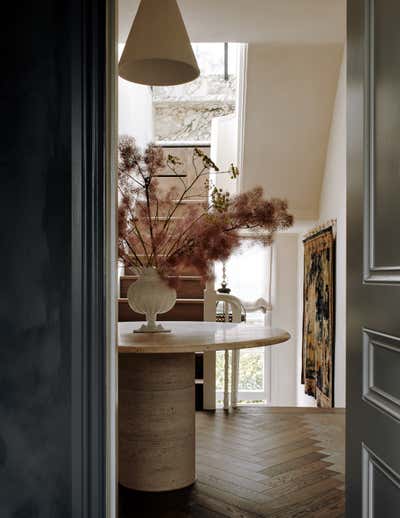  Transitional Traditional Entry and Hall. Notting Hill Duplex by Katie Harbison Design.