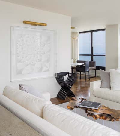  Transitional Modern Apartment Living Room. Gold Coast Pied-A-Terre by Kristen Ekeland | Studio Gild.