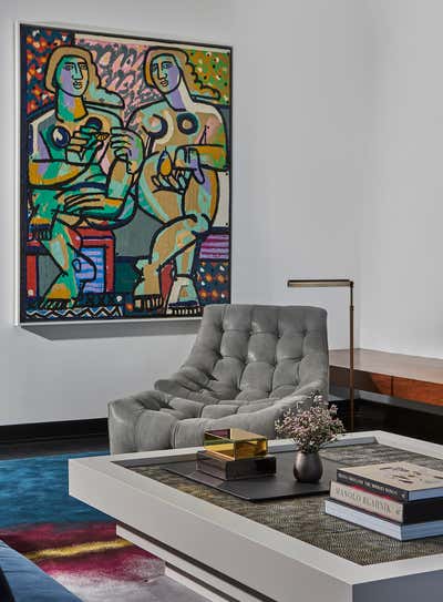  Transitional Living Room. River North by Kristen Ekeland | Studio Gild.