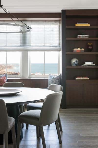  Transitional Dining Room. East Lake Shore Drive by Kristen Ekeland | Studio Gild.