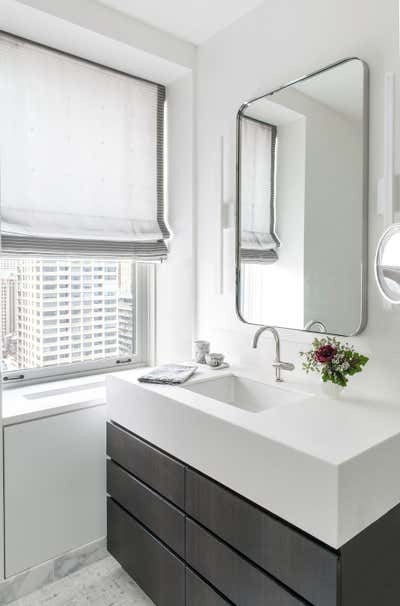  Transitional Modern Apartment Bathroom. East Lake Shore Drive by Kristen Ekeland | Studio Gild.