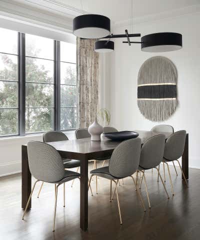  Transitional Modern Family Home Dining Room. Dayton Street by Kristen Ekeland | Studio Gild.