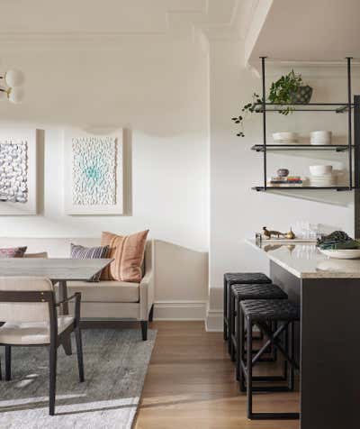  Transitional Contemporary Apartment Kitchen. North Pond Pied-A-Terre by Kristen Ekeland | Studio Gild.