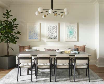  Transitional Contemporary Dining Room. North Pond Pied-A-Terre by Kristen Ekeland | Studio Gild.