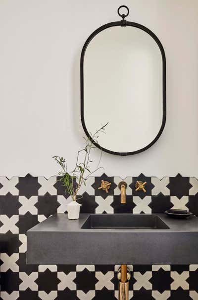  Transitional Contemporary Family Home Bathroom. Cortona Cove by Kristen Ekeland | Studio Gild.