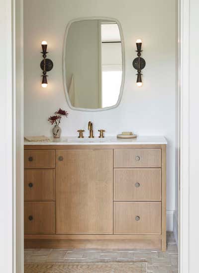  Transitional Family Home Bathroom. Cortona Cove by Kristen Ekeland | Studio Gild.