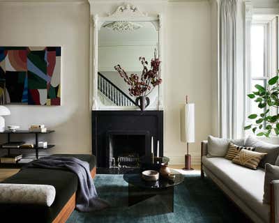  Transitional Living Room. Webster Avenue by Kristen Ekeland | Studio Gild.