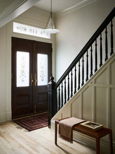  Transitional Family Home Entry and Hall. Webster Avenue by Kristen Ekeland | Studio Gild.