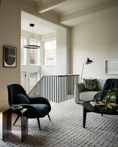 Transitional Contemporary Family Home Living Room. Webster Avenue by Kristen Ekeland | Studio Gild.
