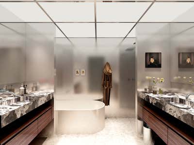  Mid-Century Modern Bathroom. Shoreditch Suite by König Design Studio.