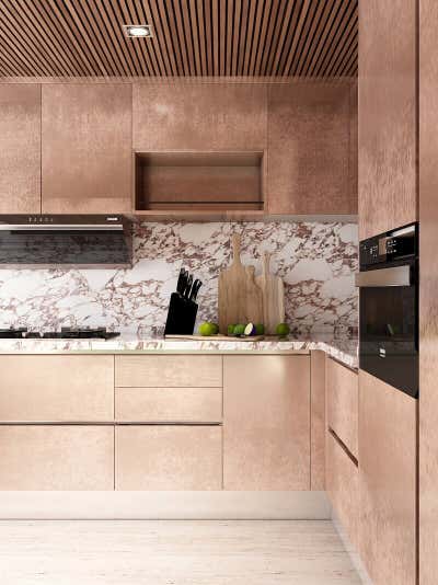  Mid-Century Modern Bachelor Pad Kitchen. Hampstead Home by König Design Studio.