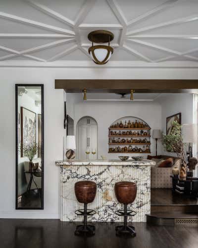  Art Nouveau Family Home Bar and Game Room. Miracle Mile by Jeff Andrews - Design.