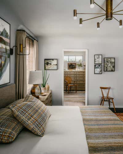  Transitional Mid-Century Modern Family Home Bedroom. Miracle Mile by Jeff Andrews - Design.