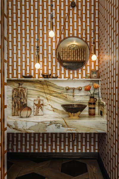  Art Nouveau Family Home Bathroom. Miracle Mile by Jeff Andrews - Design.