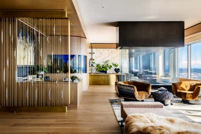  Modern Family Home Living Room. Rainier Square Tower by Studio AM Architecture & Interiors.