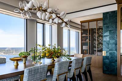  Modern Family Home Dining Room. Rainier Square Tower by Studio AM Architecture & Interiors.