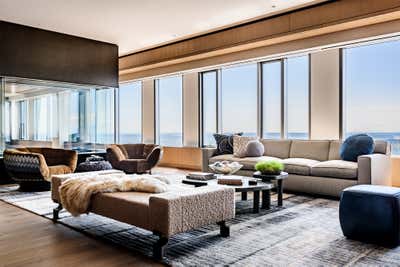  Modern Family Home Living Room. Rainier Square Tower by Studio AM Architecture & Interiors.