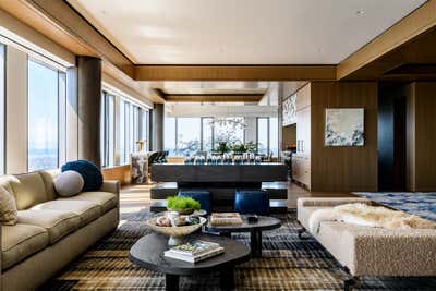  Modern Living Room. Rainier Square Tower by Studio AM Architecture & Interiors.