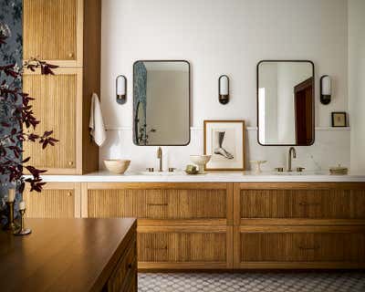 Transitional Modern Family Home Bathroom. Roscoe Village Project by Susannah Holmberg Studios.