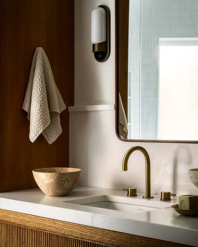  Transitional Family Home Bathroom. Roscoe Village Project by Susannah Holmberg Studios.