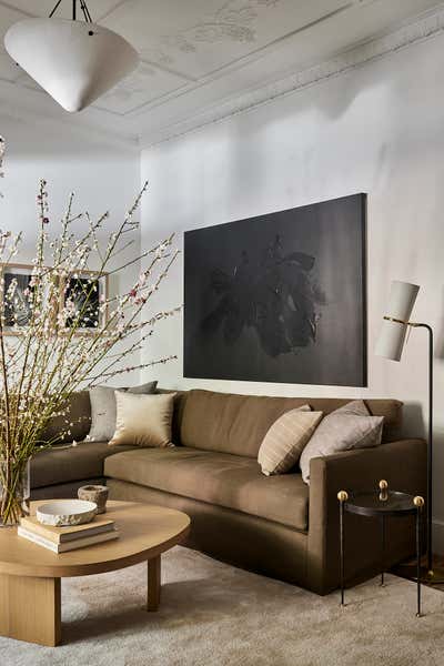  Mid-Century Modern Apartment Living Room. The Grady by Gray & Co Design.