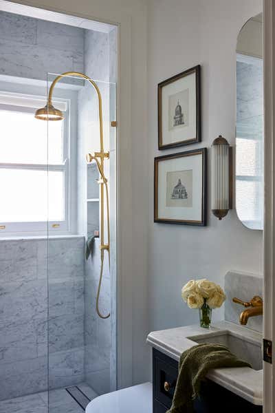  Transitional Apartment Bathroom. The Grady by Gray & Co Design.